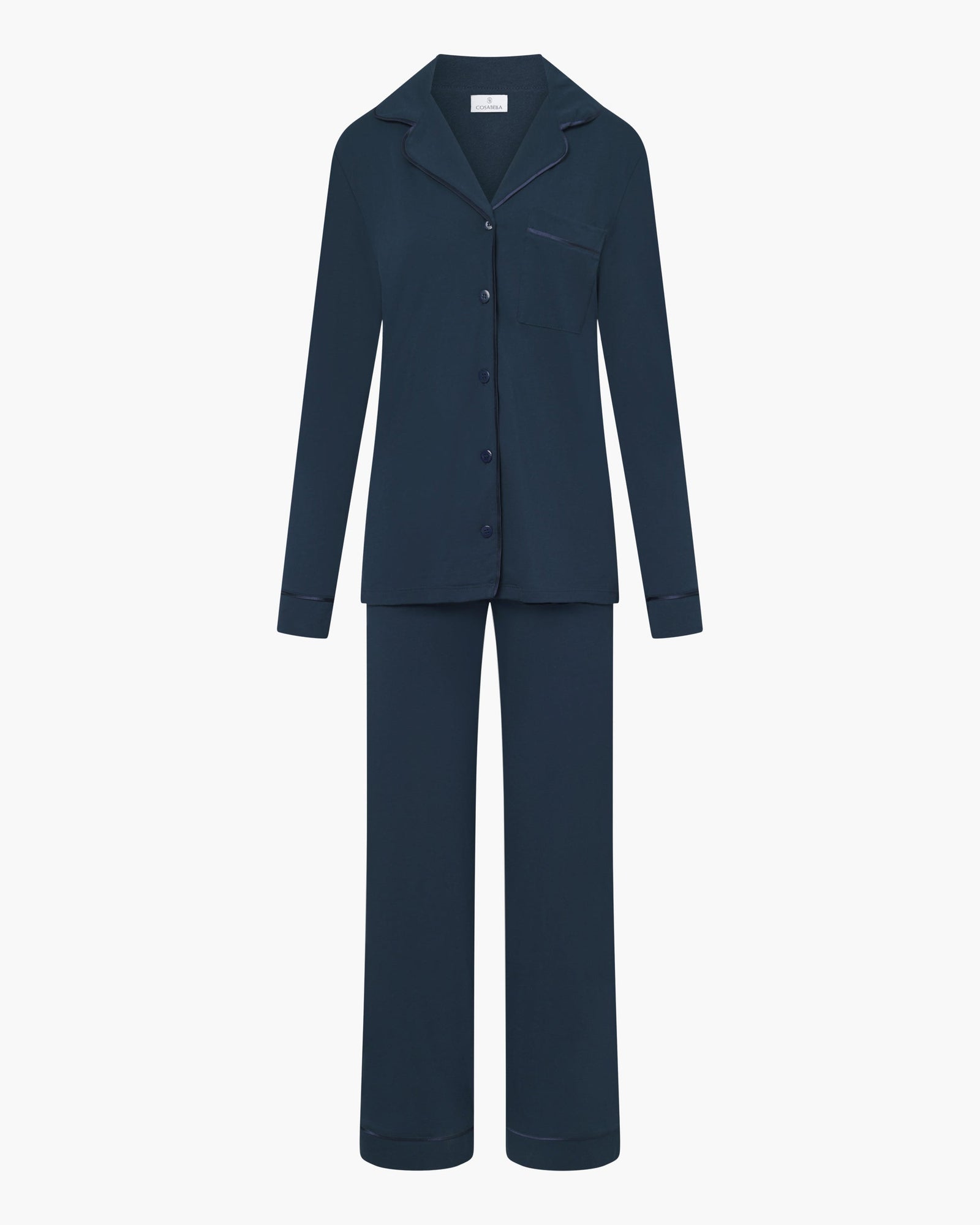Blue Set - Bella Relaxed Long Sleeve Top & Pant