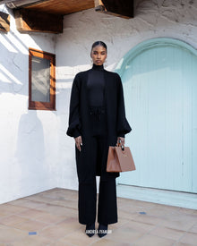 Ally Knit Pants | Onyx