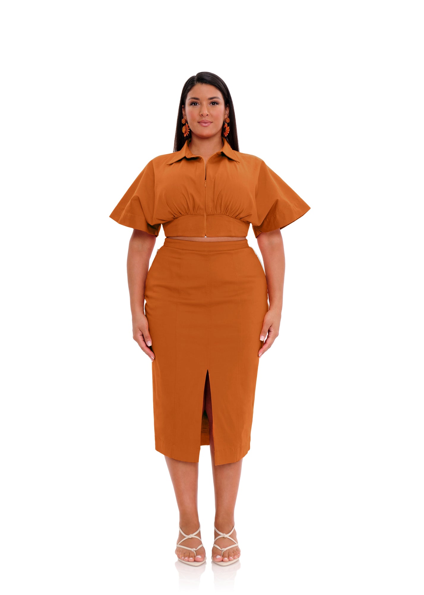Alu Crop Top | Orange