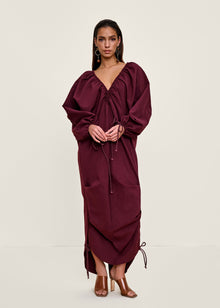Meta Maxi Dress | Dark Plum