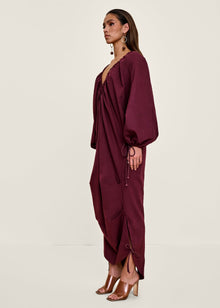 Meta Maxi Dress | Dark Plum