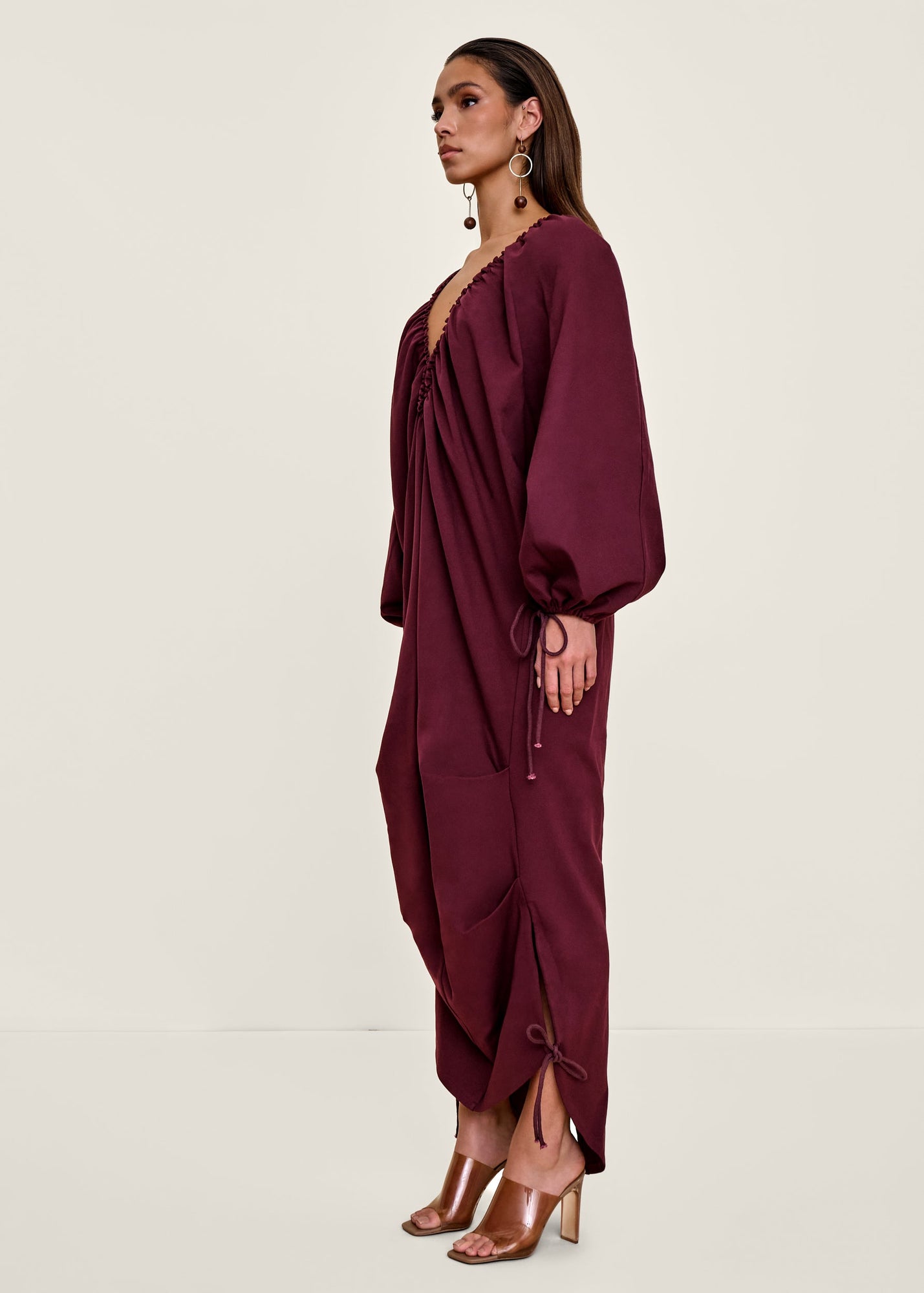 Meta Maxi Dress | Dark Plum