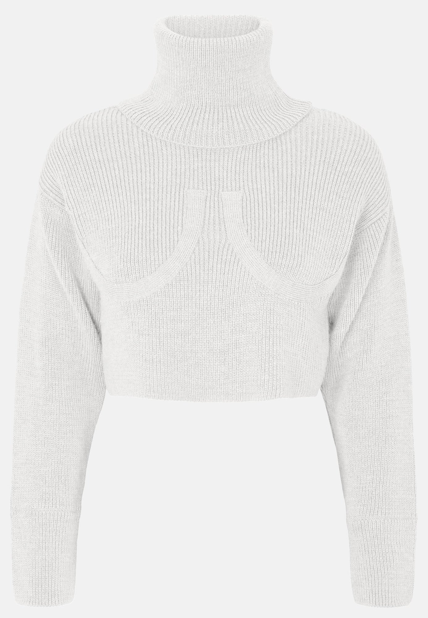 OW Collection Annika Bra Sweater Knit | White