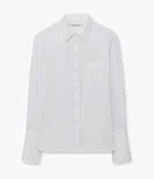 Another Tomorrow Silk Men's Shirt in Off White – Silk