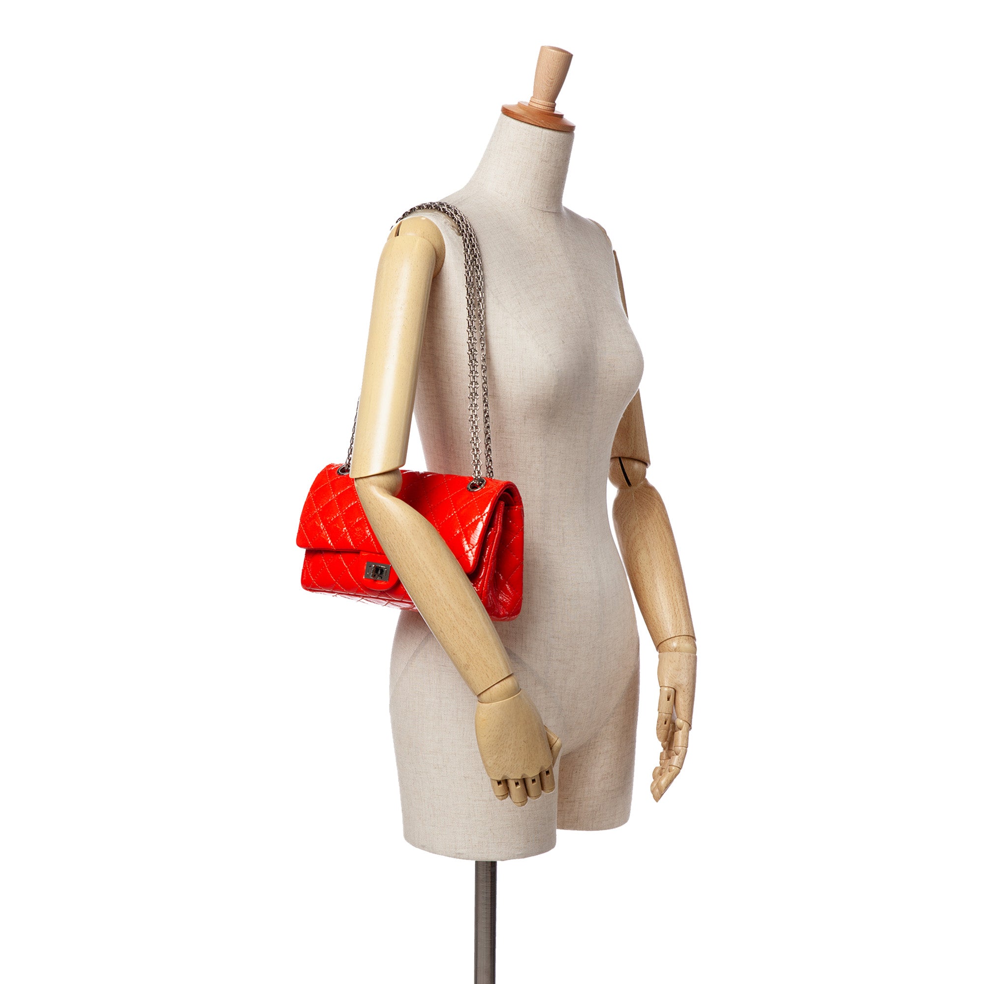 Chanel | Pre-Owned Reissue 2.55 Patent Double Flap 225 | Red