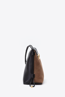 ID Petite Soft Shoulder Bag | Black/Farro