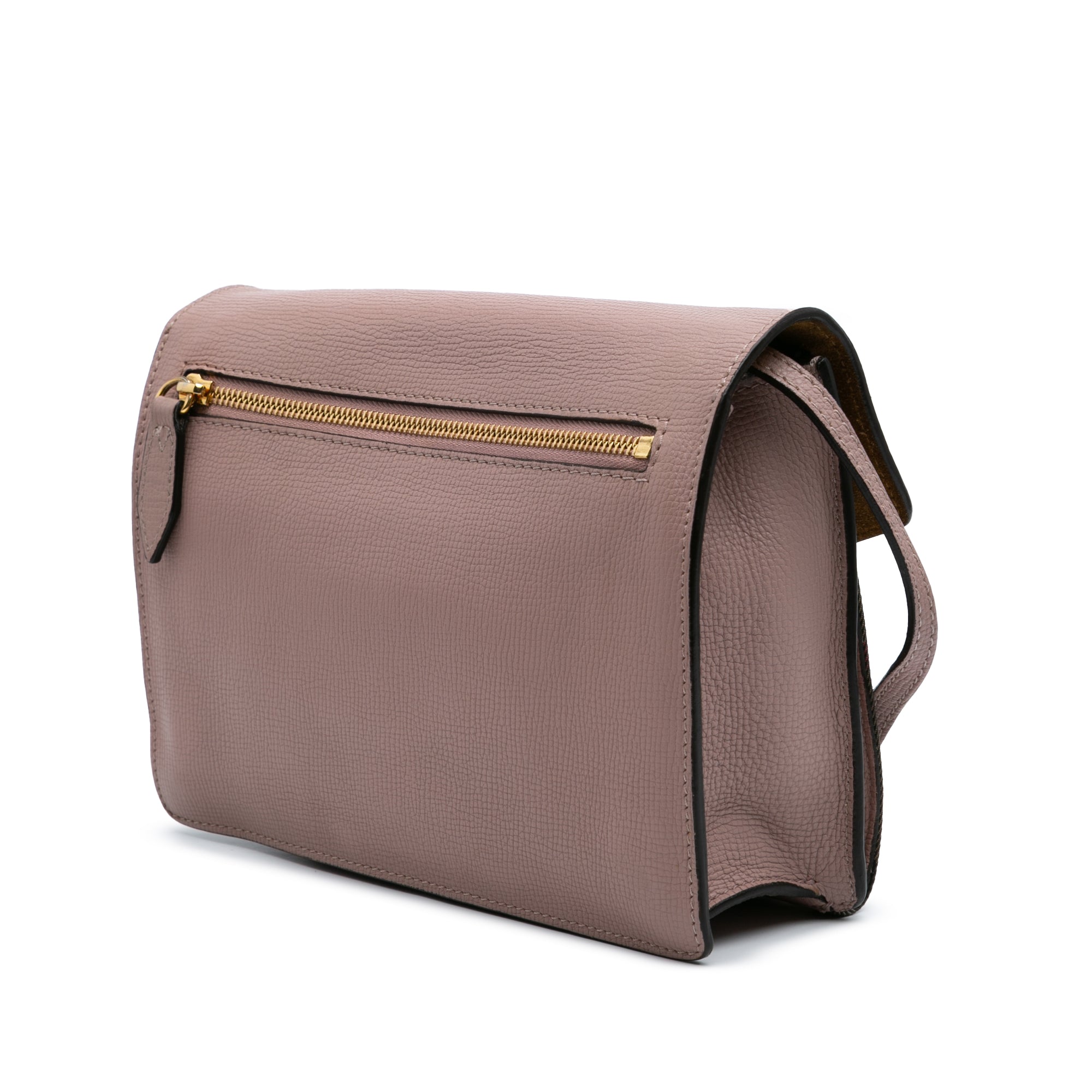 Burberry | Pre-Owned Small House Check Canvas Derby Macken Crossbody | Pink/Light Pink