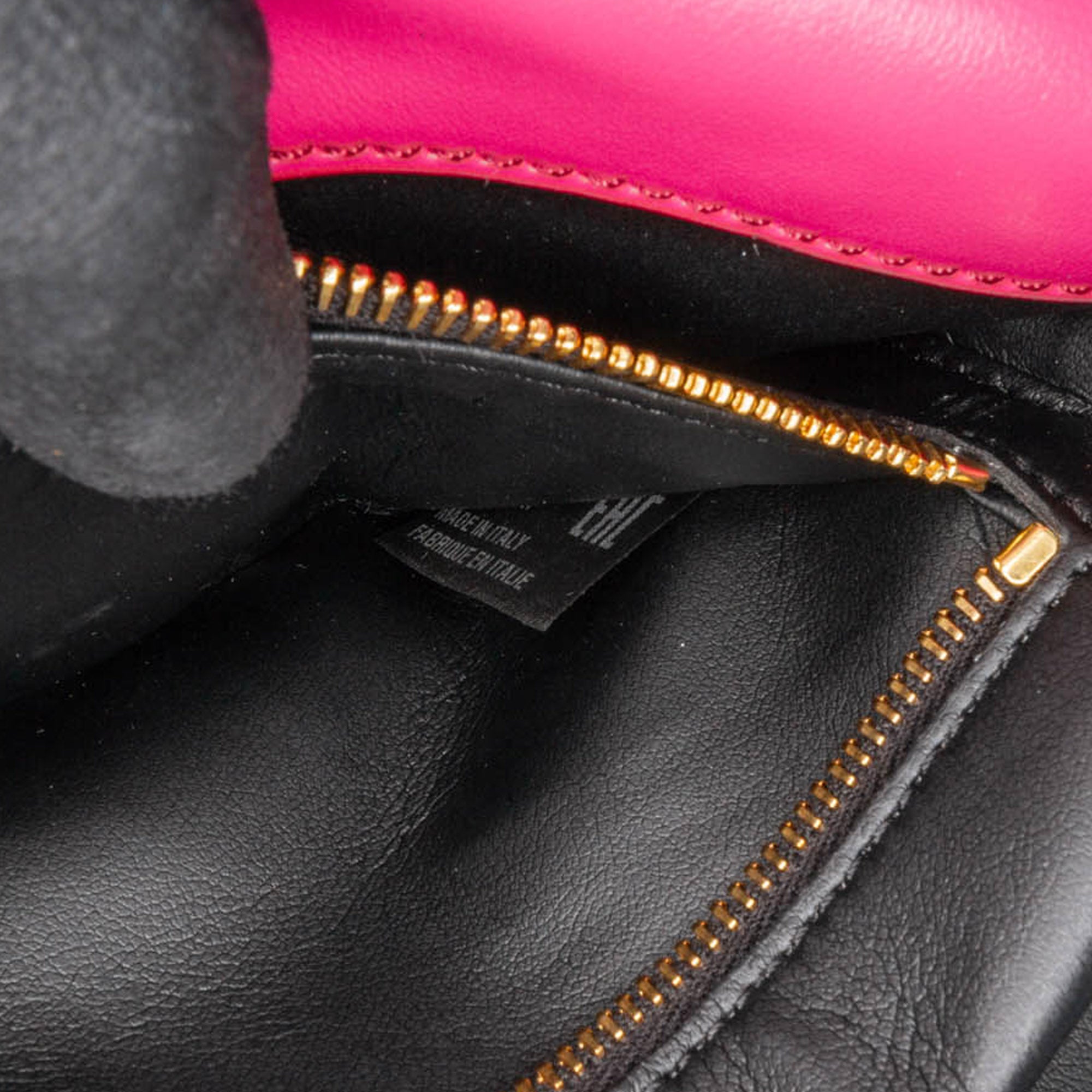 Marni | Pre-Owned Small Leather Prisma Crossbody | Pink/Hot Pink