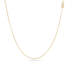 Stone and Strand 14K Yellow Gold Tiny Asymmetric Initial Necklace Front Image