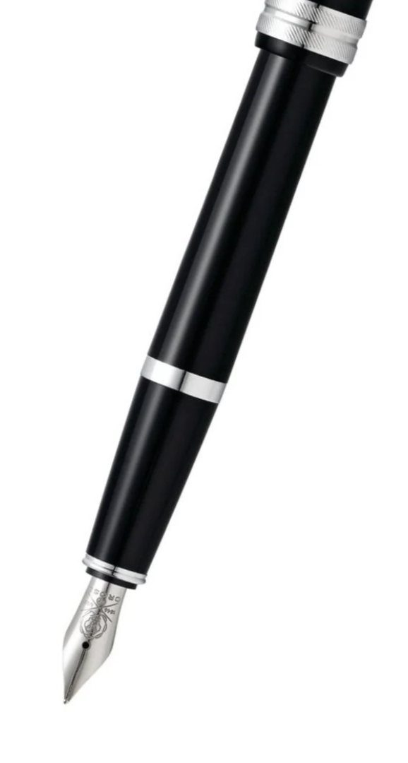 Cross Bailey Light Polished Black Resin Fountain Pen