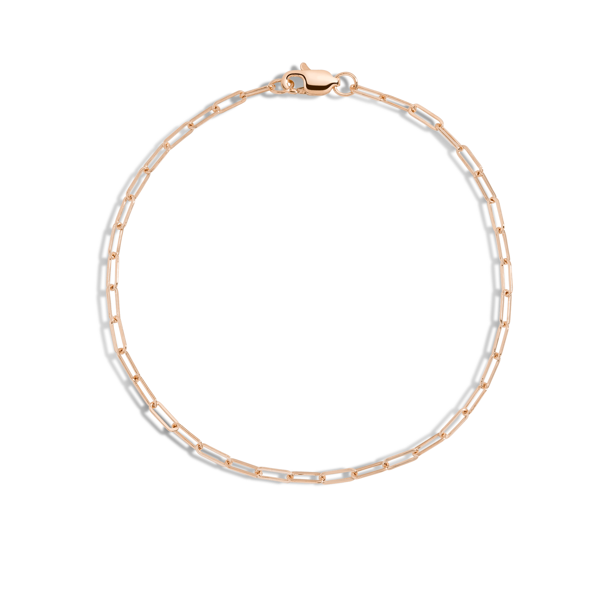 Medium Chain Bracelet Rose Gold Vermeil 14K 18K