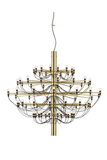 2097/75 Suspension with Clear Bulbs | Brass