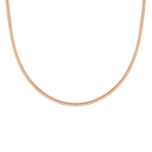 Omega Chain Necklace Vermeil Rose Gold 4mm First