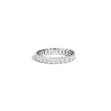 Oval Diamond Eternity Ring 14k 18k White Gold First Lab-grown Natural