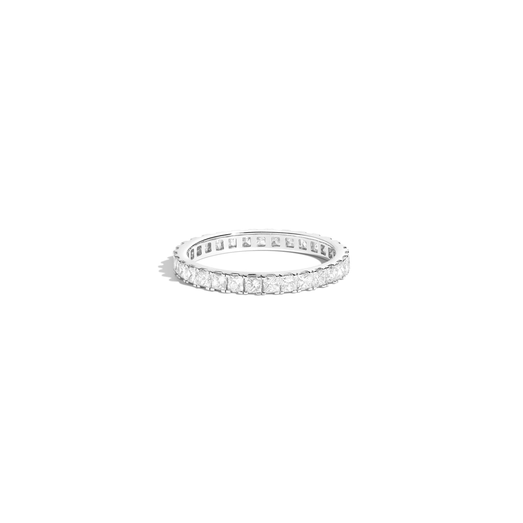 Princess Cut Diamond Eternity Ring 14k 18k White Gold First Lab-grown Natural