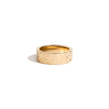 AURATE X MACENNA: Rose Garden Ring Vermeil 14k Yellow Gold