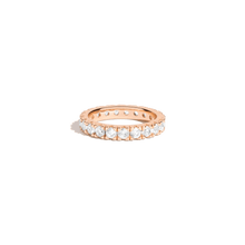 2ct Lab Grown White Sapphire Eternity Ring Vermeil Rose Gold First