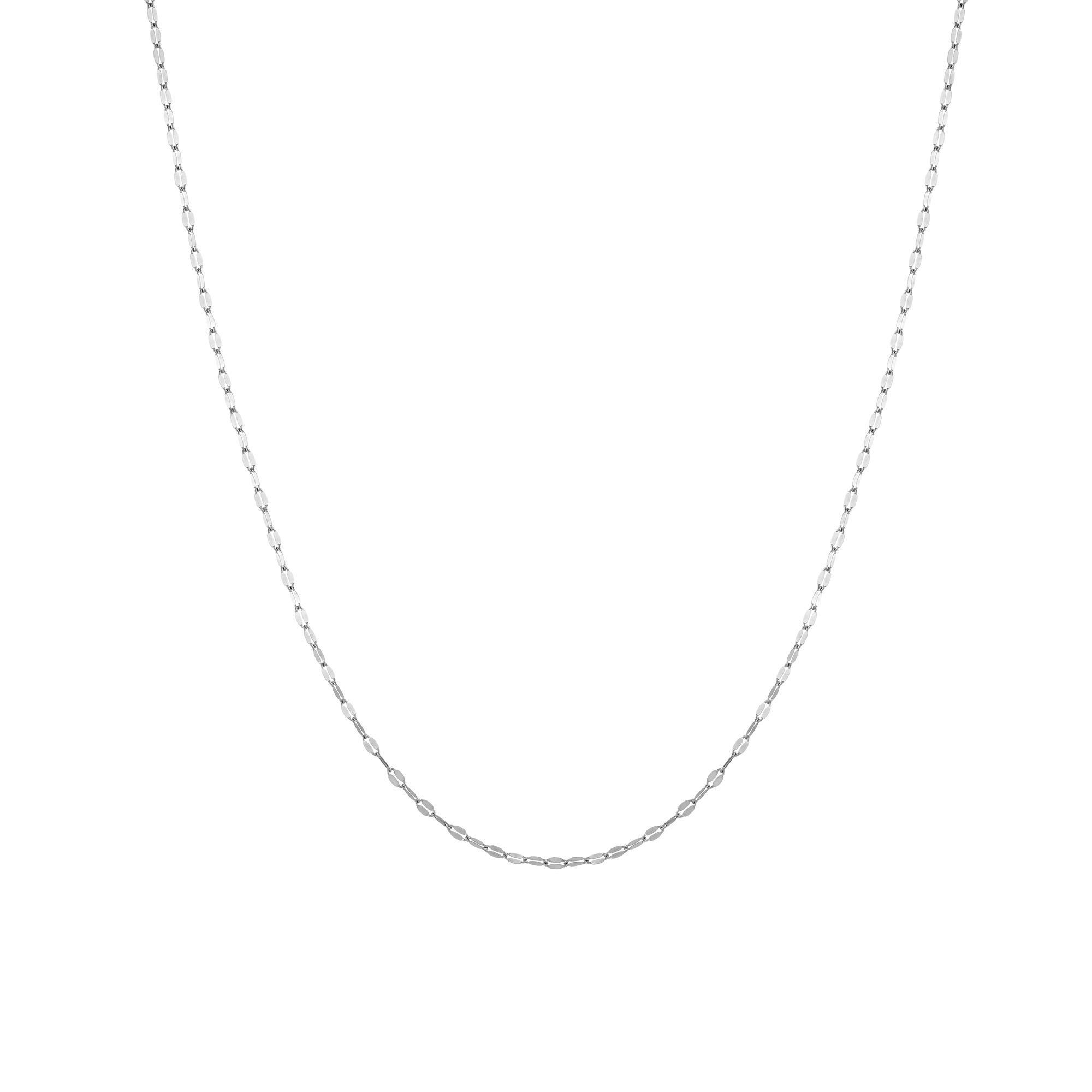Valentino Chain Necklace Vermeil 14k White Gold 16in 18in 20in 22in First