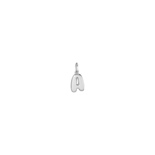 Bold Bubble Letter Pendant Vermeil 14k White Gold A First