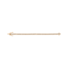 Lab Grown White Sapphire Vintage S Tennis Bracelet Vermeil Yellow Gold 6in 6.5in 7in 7.5in