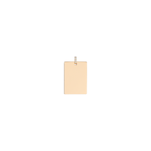 Postcard Charm Vermeil Yellow Gold