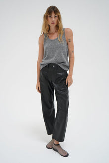LNA Clothing Audra sparkle sweater tank in grey