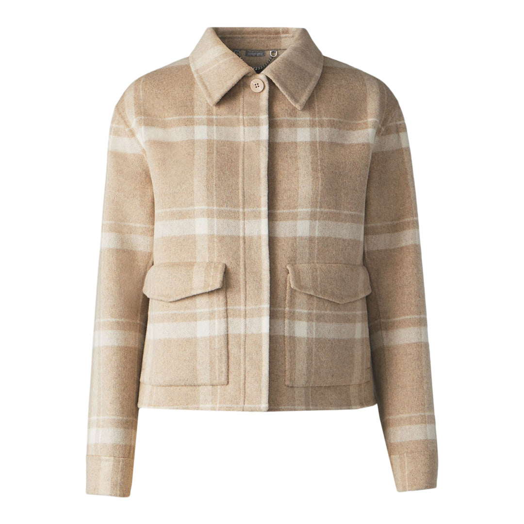 Audriana Double Face Wool Coat | Teak-Powder