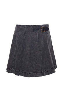 Abbey Skirt | Black Denim