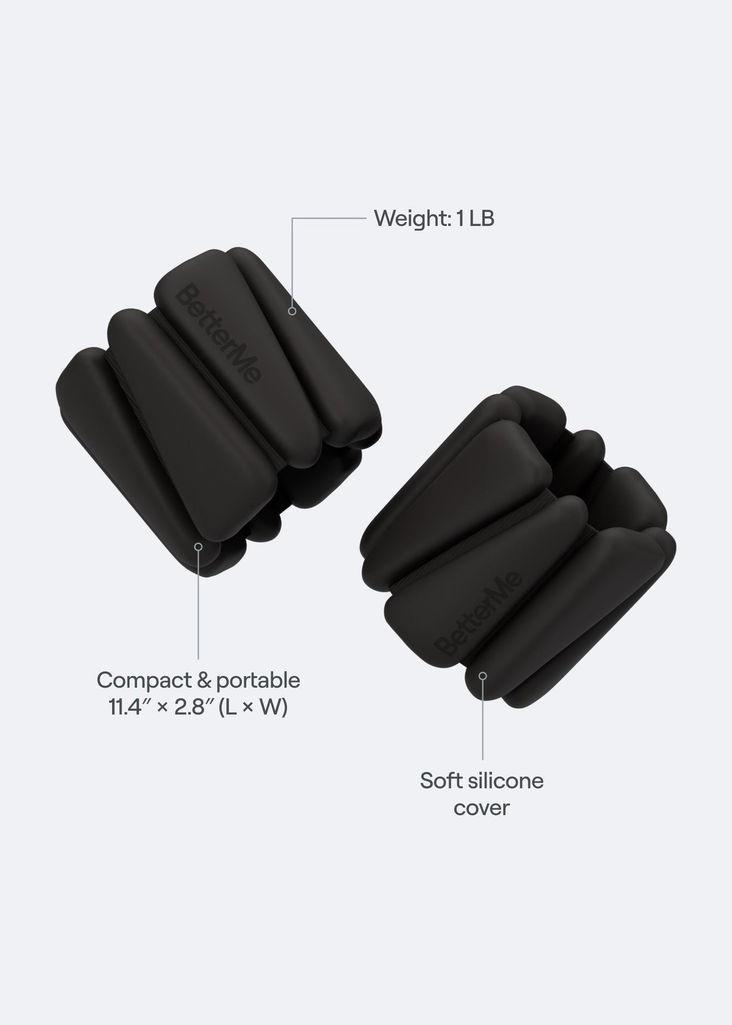 Adjustable Weight Bands | Black