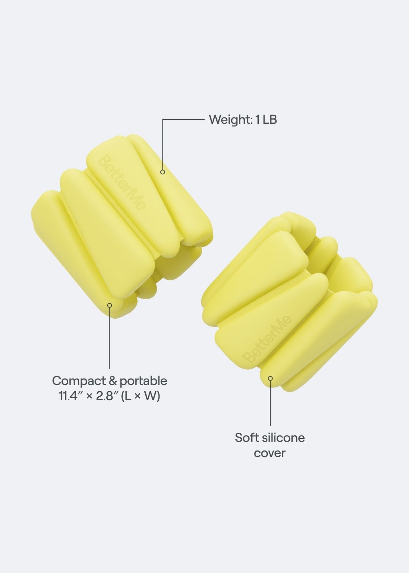 Adjustable Weight Bands | Butter Yellow