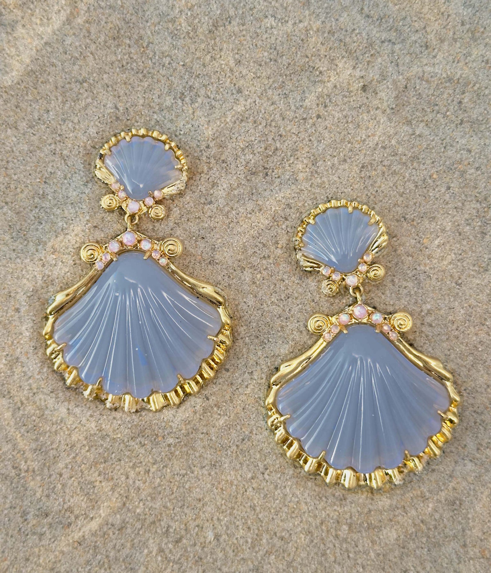 Aegean Shell Earrings - Loren Hope
