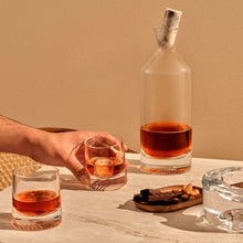 Alba Whisky Bottle - Tall | Clear Crystal/Marble