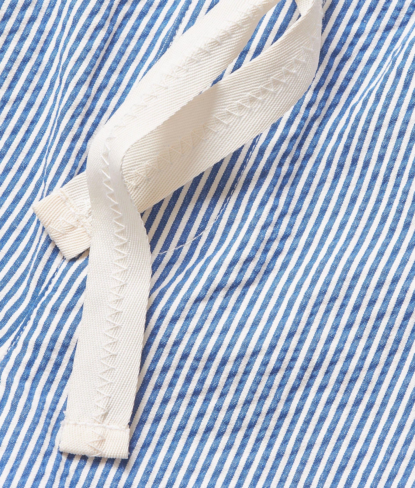 Alex Seersucker Seersucker Relaxed Fit Drawcord Shorts Woven | Blueberry/White Stripe