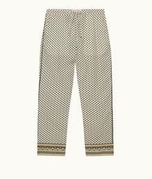 Alfred Solmio Print Relaxed Fit Lounge Trousers | White Sand