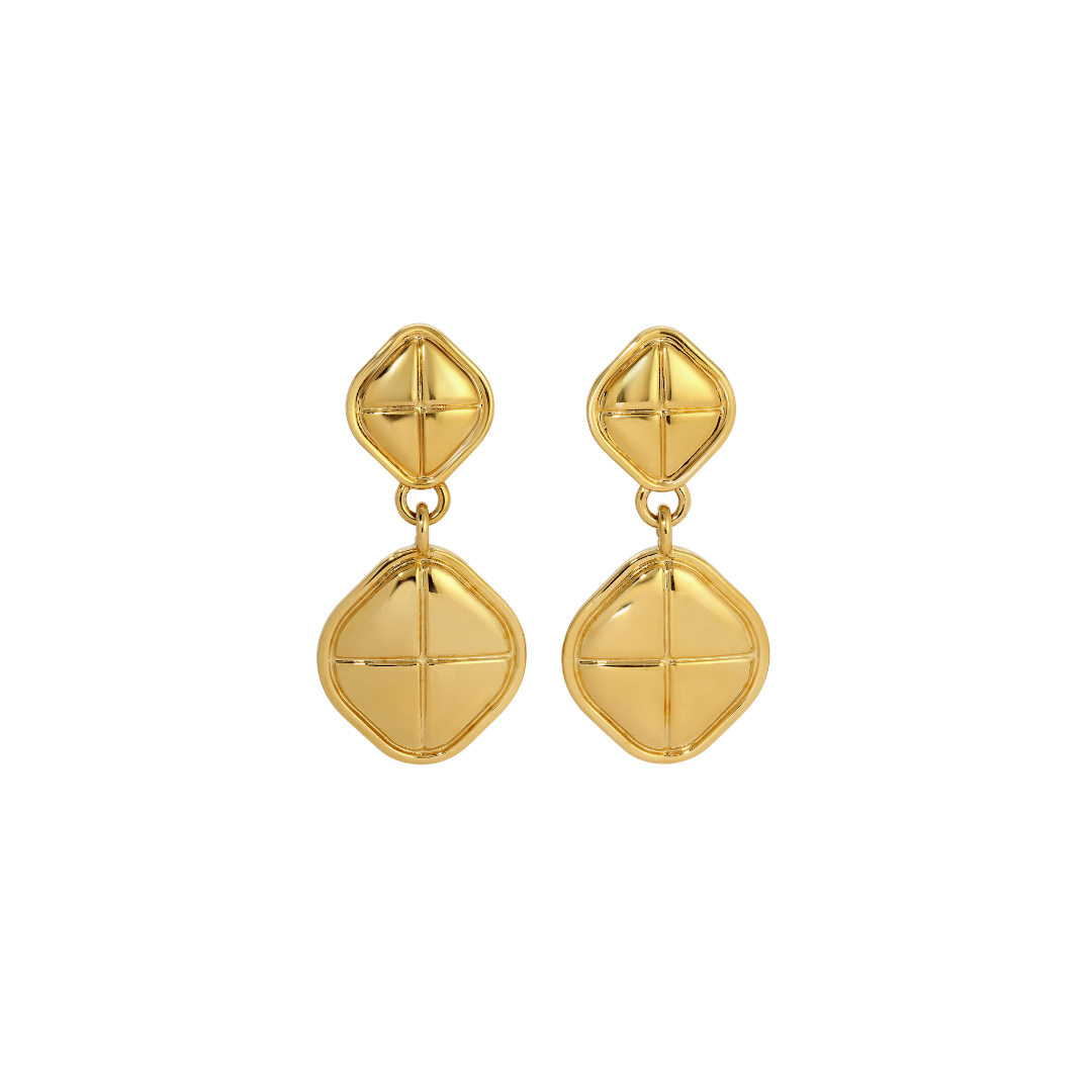 Alma Clip-On Earrings | Gold-Plated on Brass