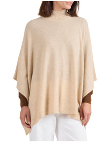Amicale Cashmere | Women | Cashmere Poncho | Oatmeal