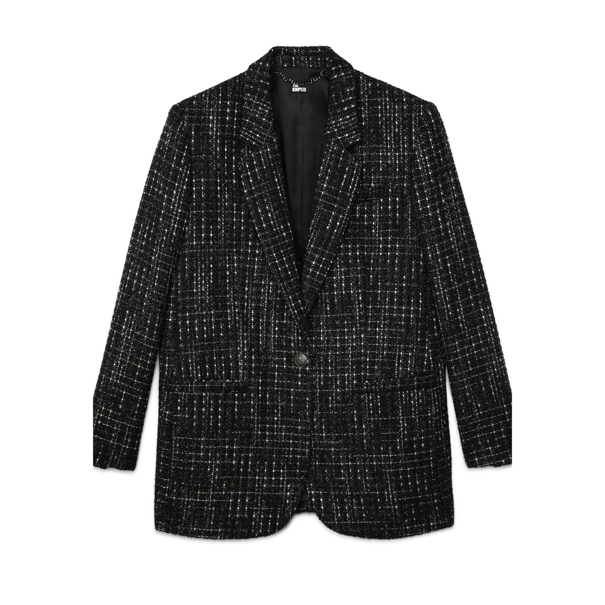 Tweed Suit Jacket | Women | Black x White