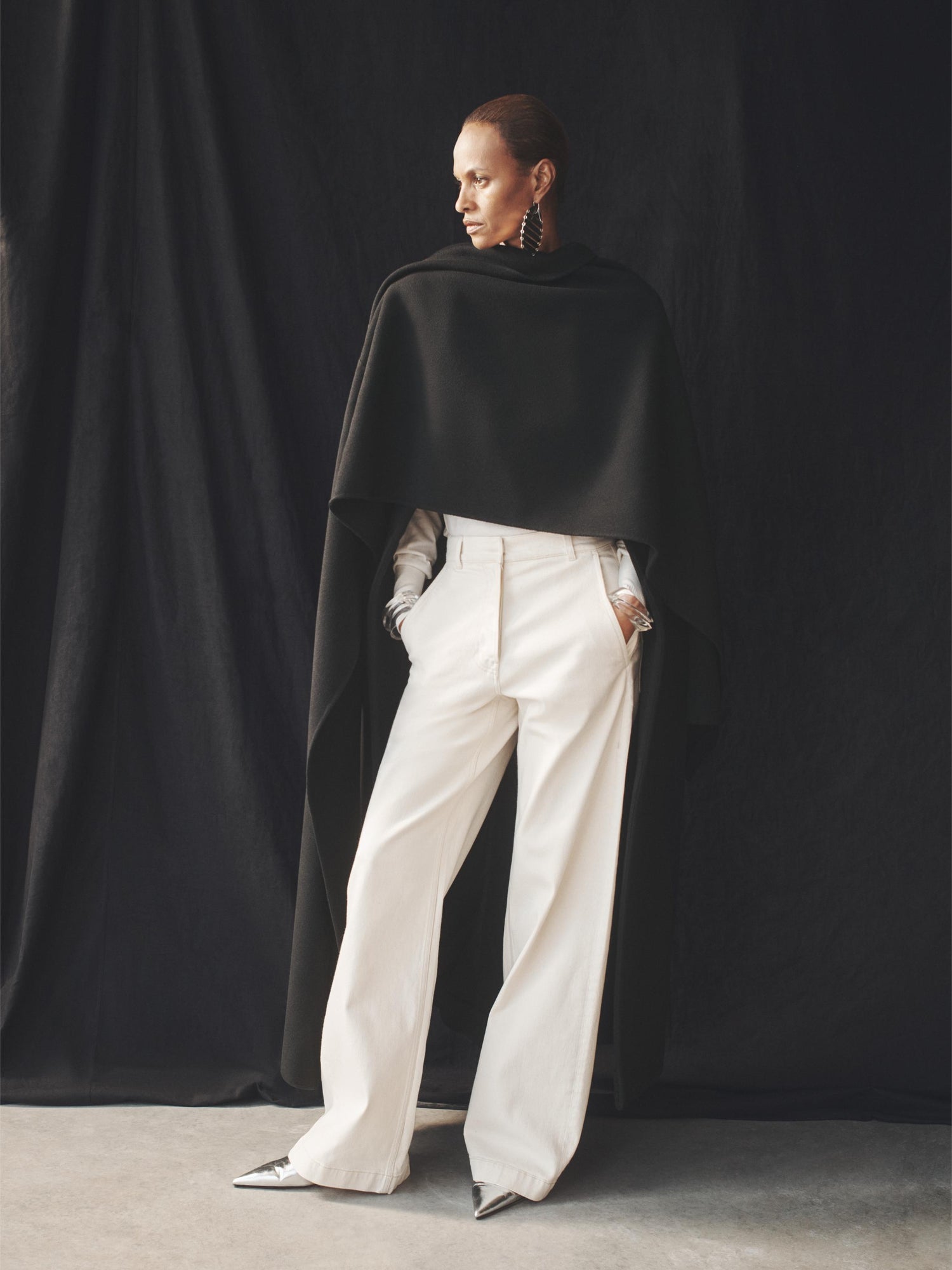 Another Tomorrow Carpenter Denim Pant in Ecru – Denim Women's Trousers