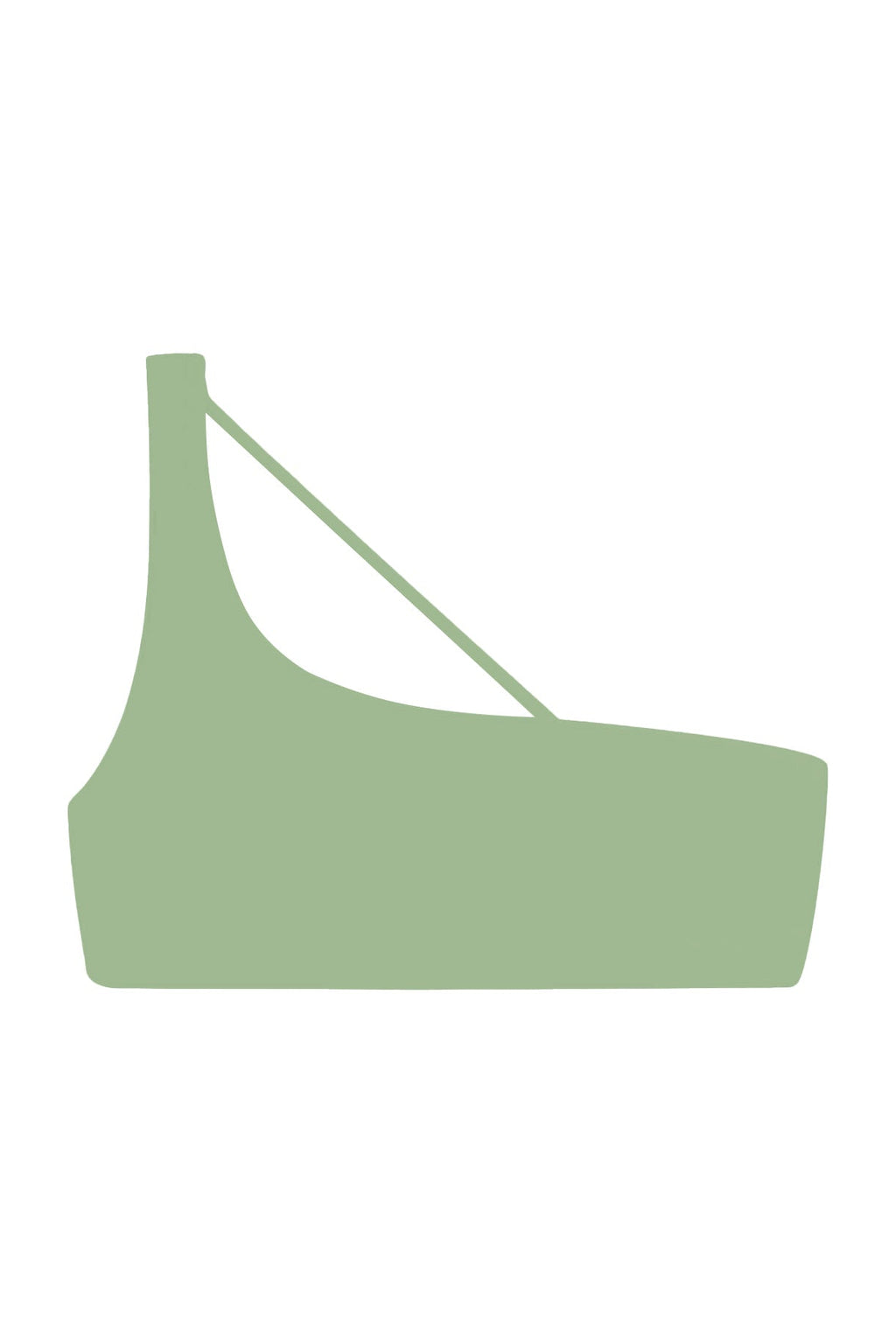 Apex One Shoulder Top | Jade Matte