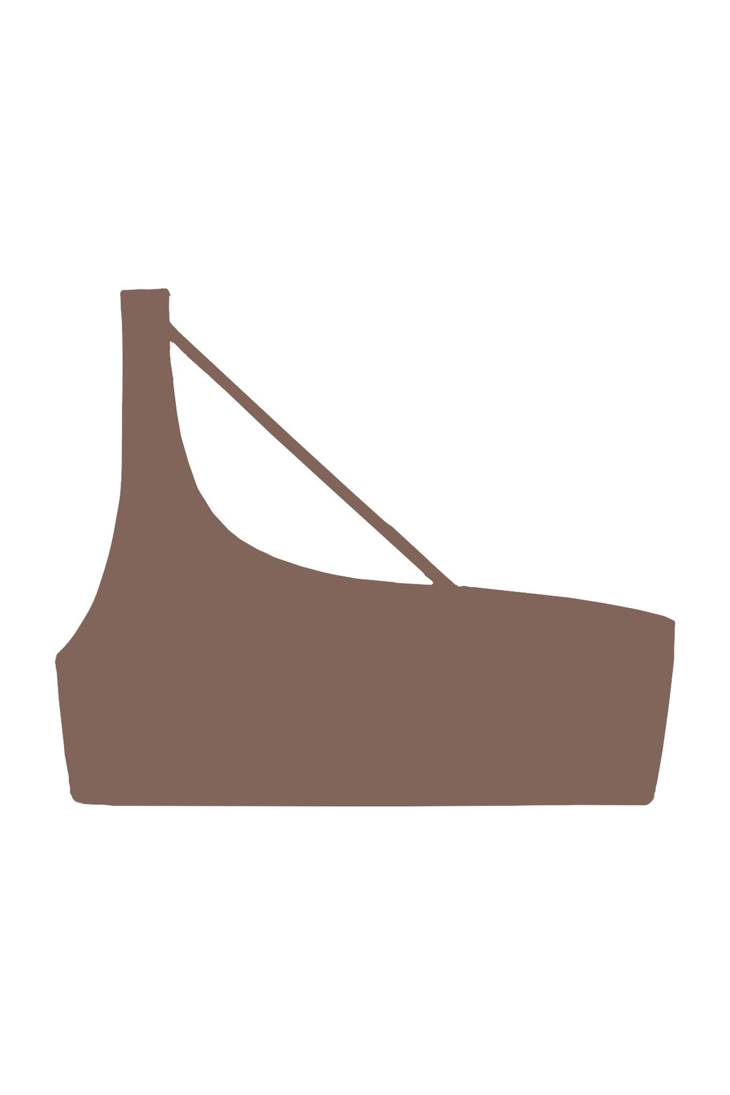 Apex One Shoulder Top | Nude Matte