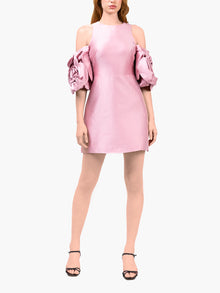 Spring Rose Mikado Mini Dress | Rose