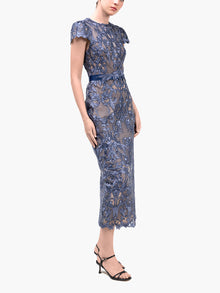 Nocturnes Midi Dress | Blue