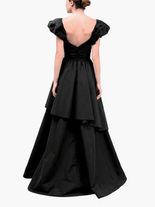 Abstract Taffeta Ballgown | Black