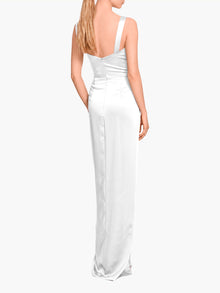Satin Bustier Gown | Ivory