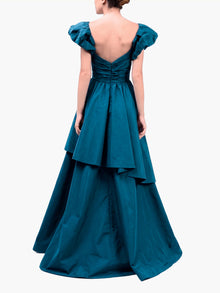 Abstract Taffeta Ballgown | Peacock