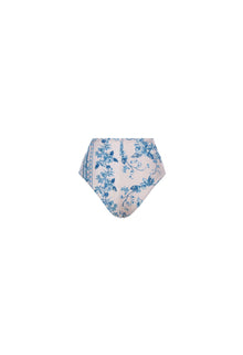 Magenta Bougainvillea Bikini Bottom | White Floral