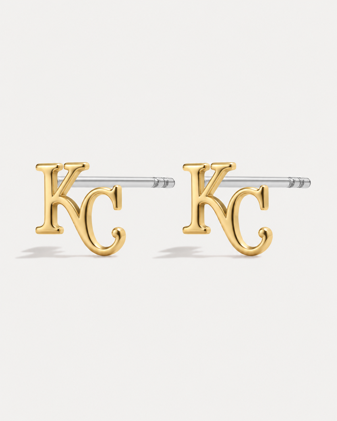Bijoux Sport by Luv Aj MLB Logo Stud Earrings | Kansas City Royals | Gold