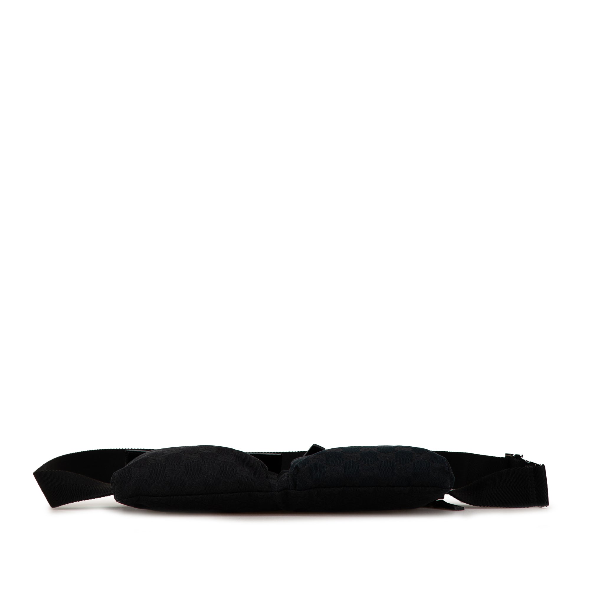 Gucci | Pre-Owned GG Canvas Double Pocket Belt Bag | Black