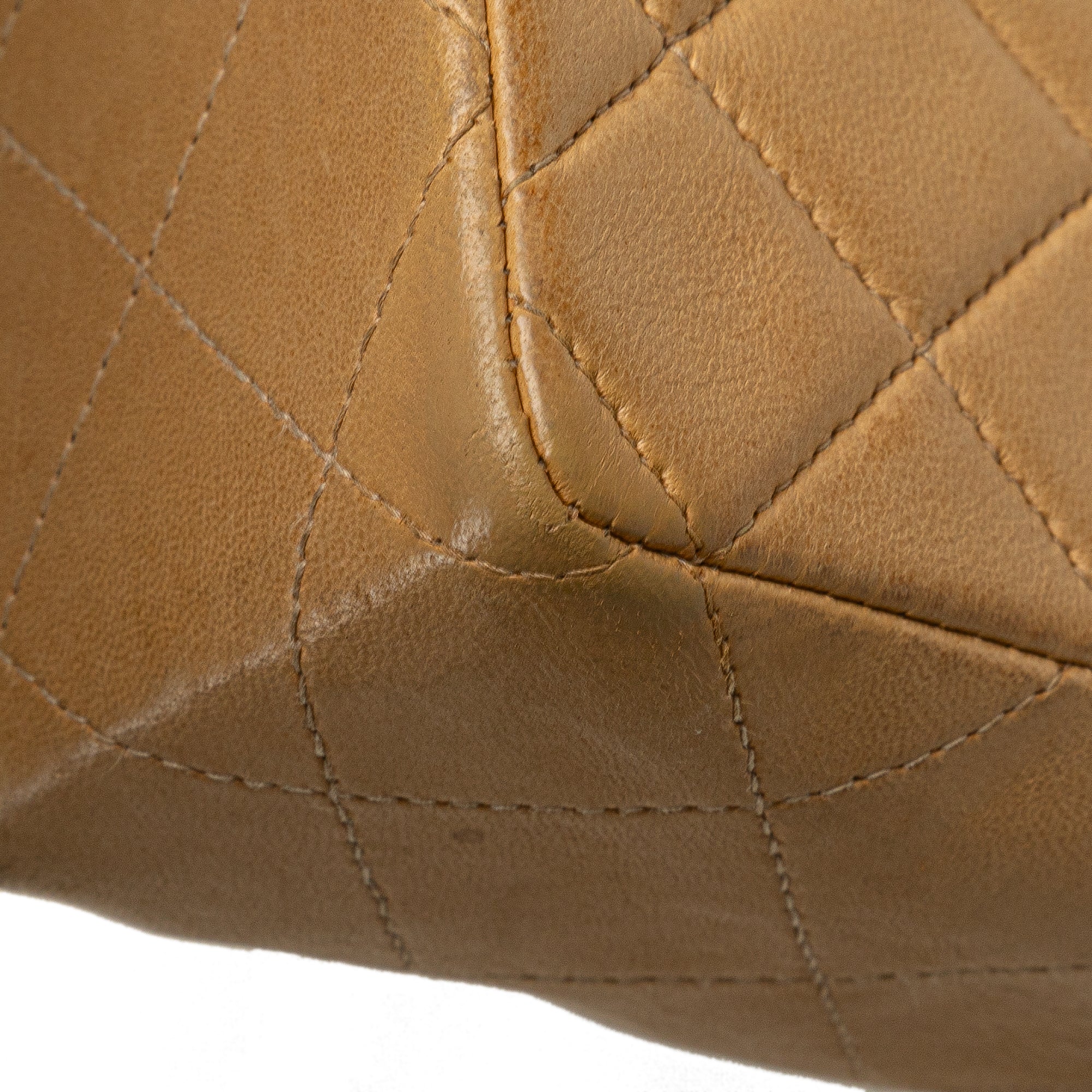 Chanel | Pre-Owned Mini Square Classic Lambskin Single Flap | Brown/Light Brown