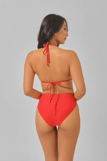 Women | Triangle Top | Shanghai Red